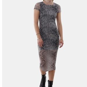 Snakeskin Print Dress NWT
